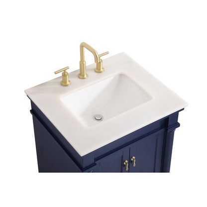 24 inch Single bathroom vanity in blue