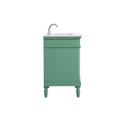30 inch Single Bathroom vanity in Vintage Mint