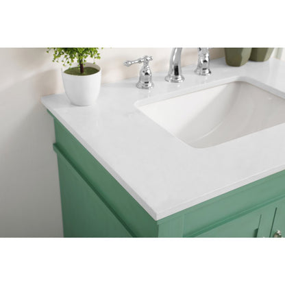 30 inch Single Bathroom vanity in Vintage Mint
