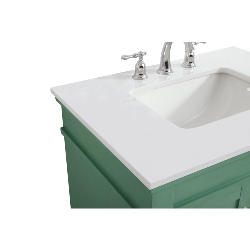 30 inch Single Bathroom vanity in Vintage Mint