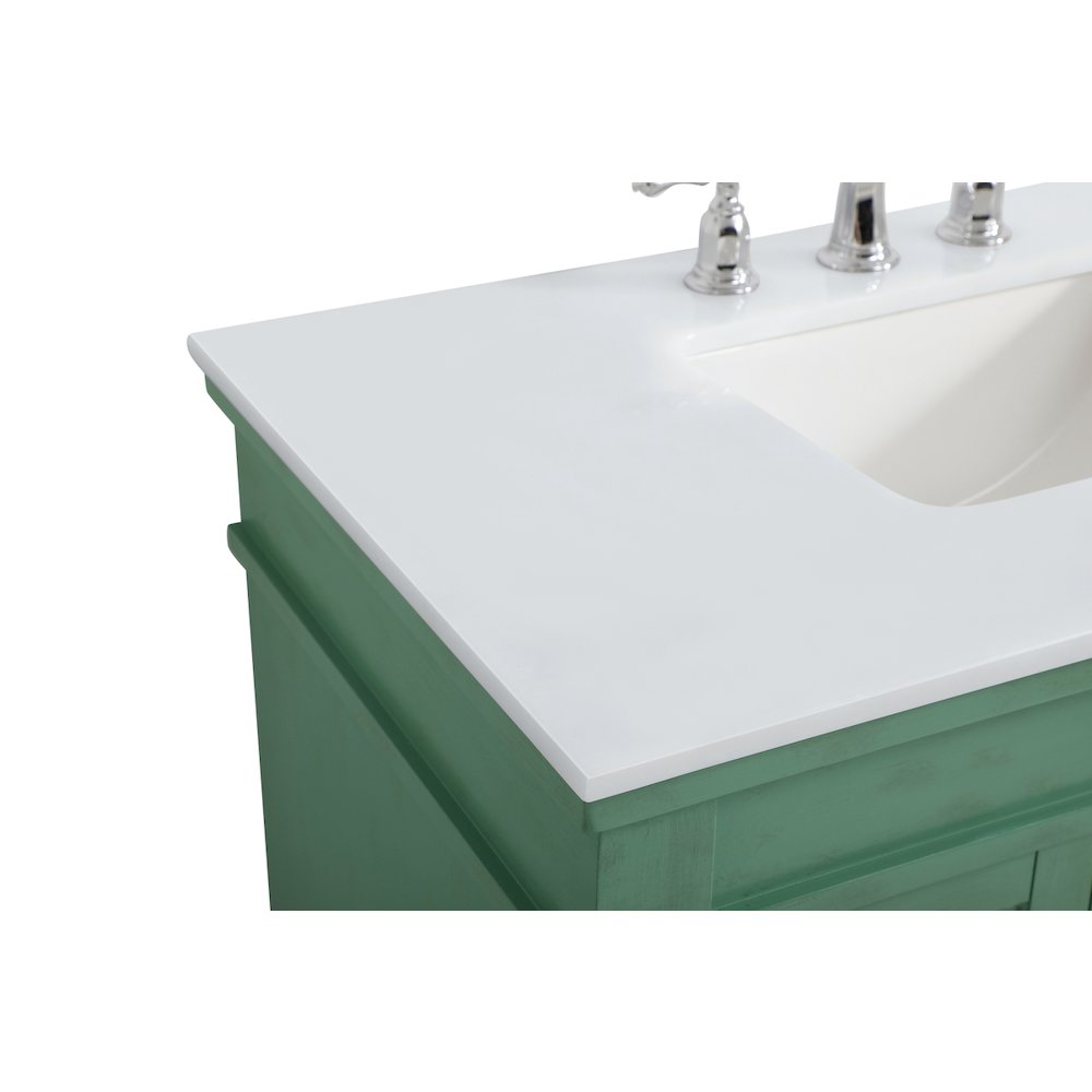 36 inch Single Bathroom vanity in vintage mint