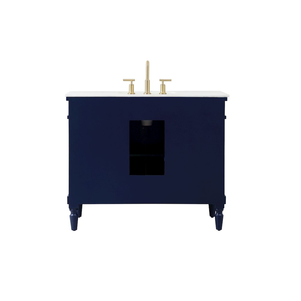 42 inch Single bathroom vanity in blue
