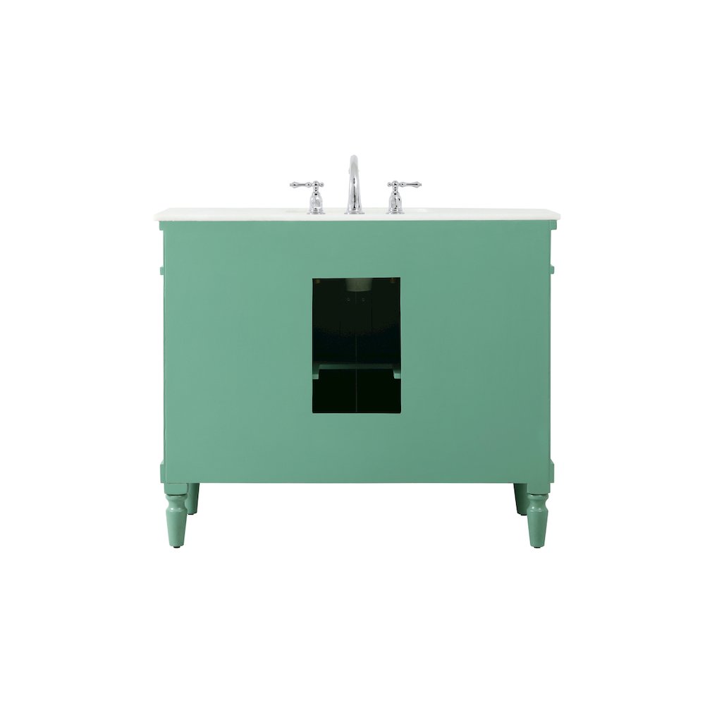 42 inch Single Bathroom vanity in vintage mint