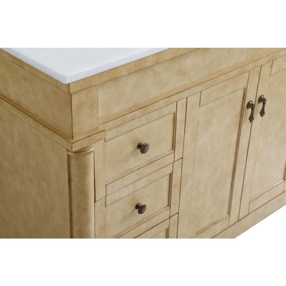 48 inch Single Bathroom vanity in Antique Beige