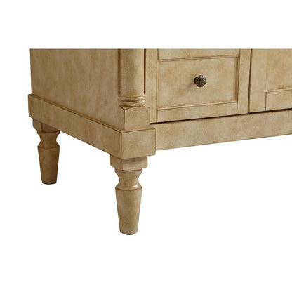 48 inch Single Bathroom vanity in Antique Beige