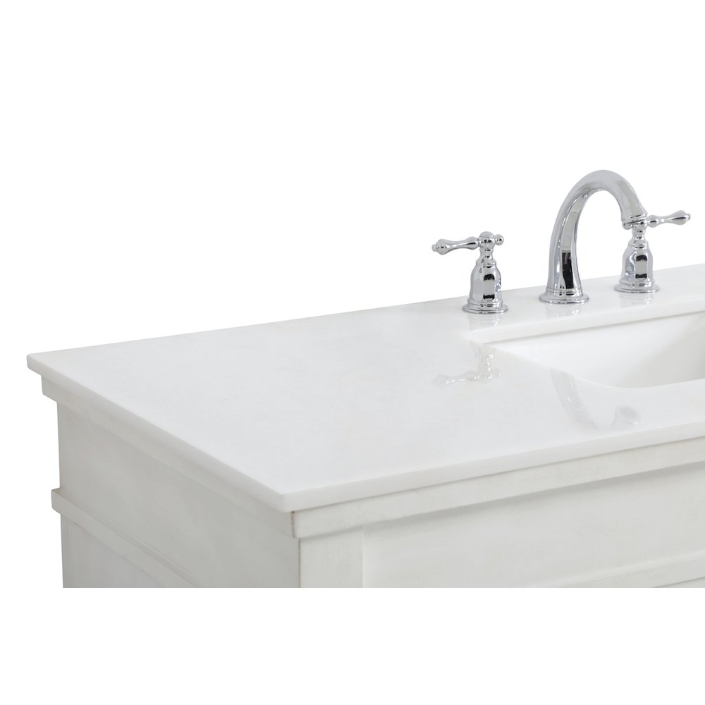 48 inch Single Bathroom vanity in Antique White
