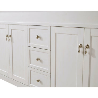 60 inch Single Bathroom vanity in Antique White