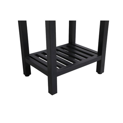18 inch Single Bathroom Metal Vanity in Black