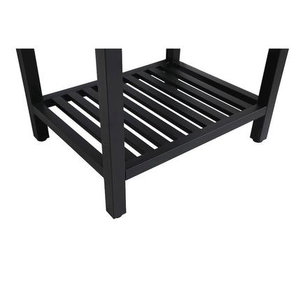 24 inch Single Bathroom Metal Vanity in Black