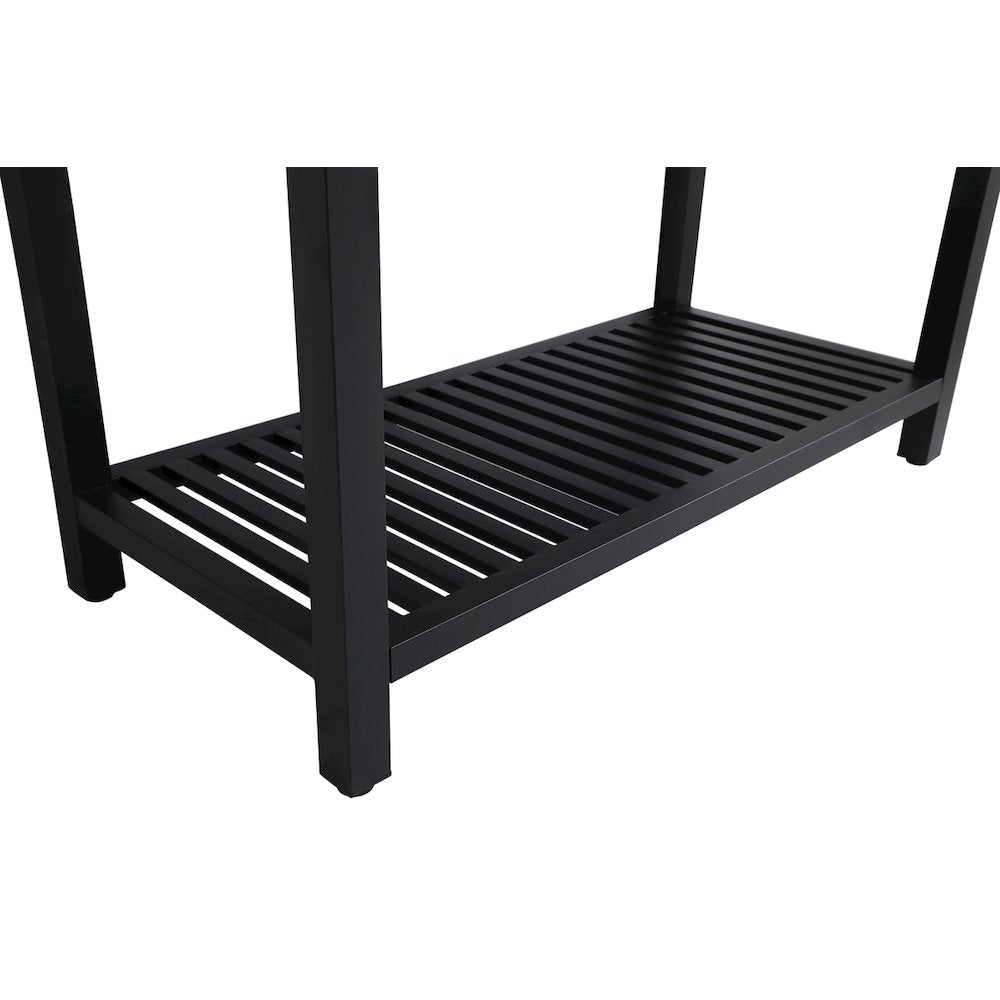 48 inch Single Bathroom Metal Vanity in Black