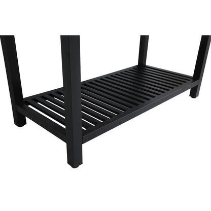 48 inch Single Bathroom Metal Vanity in Black