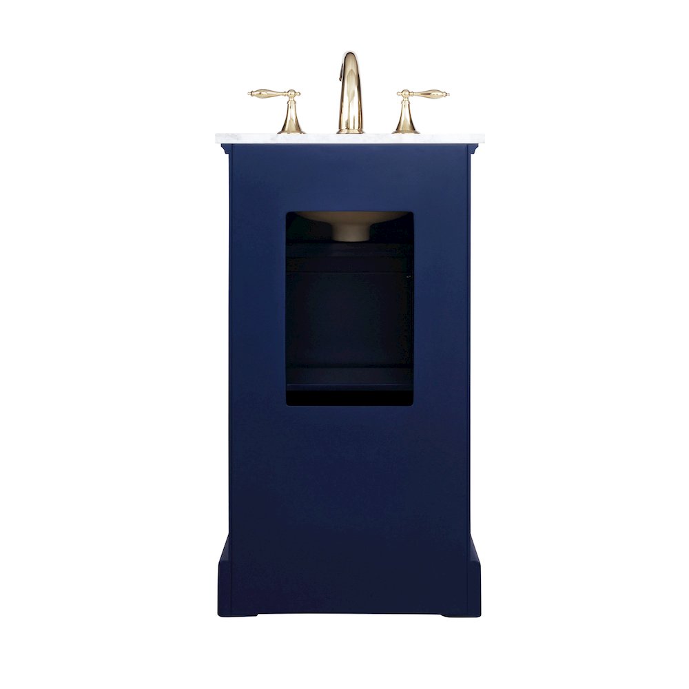 19 inch Single bathroom vanity in Blue