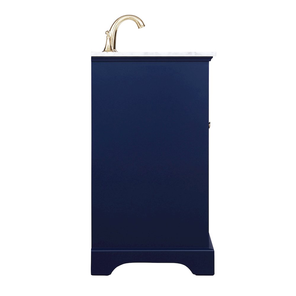 19 inch Single bathroom vanity in Blue