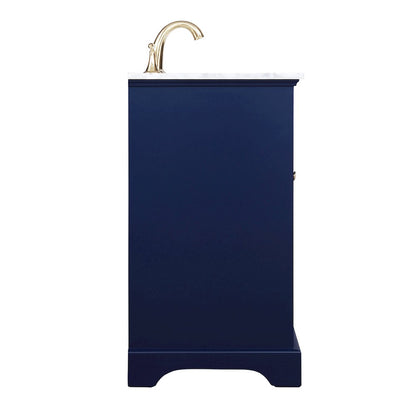 19 inch Single bathroom vanity in Blue