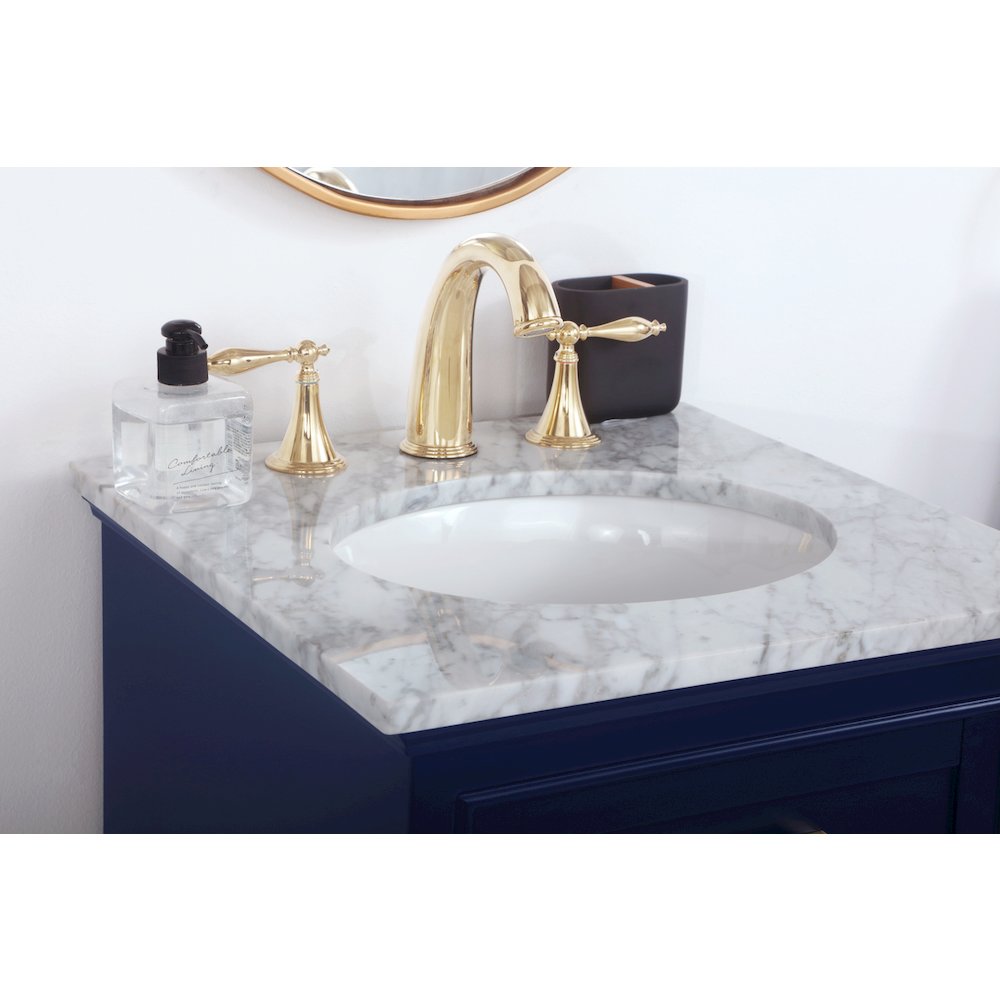19 inch Single bathroom vanity in Blue
