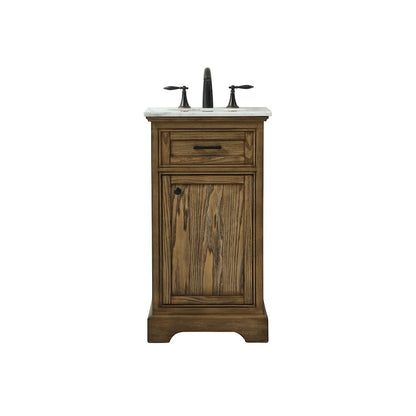 19 inch Single bathroom vanity in driftwood
