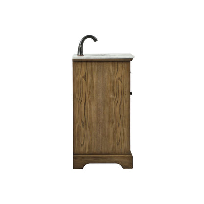 19 inch Single bathroom vanity in driftwood