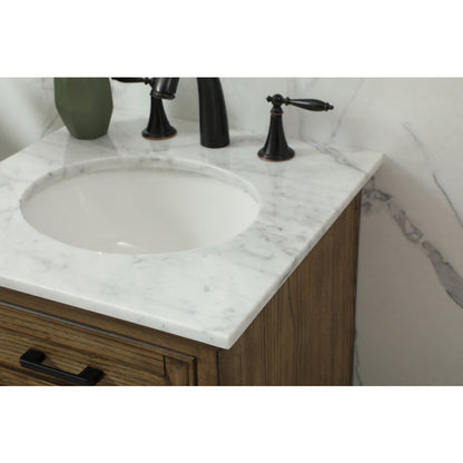 19 inch Single bathroom vanity in driftwood
