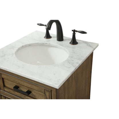 19 inch Single bathroom vanity in driftwood