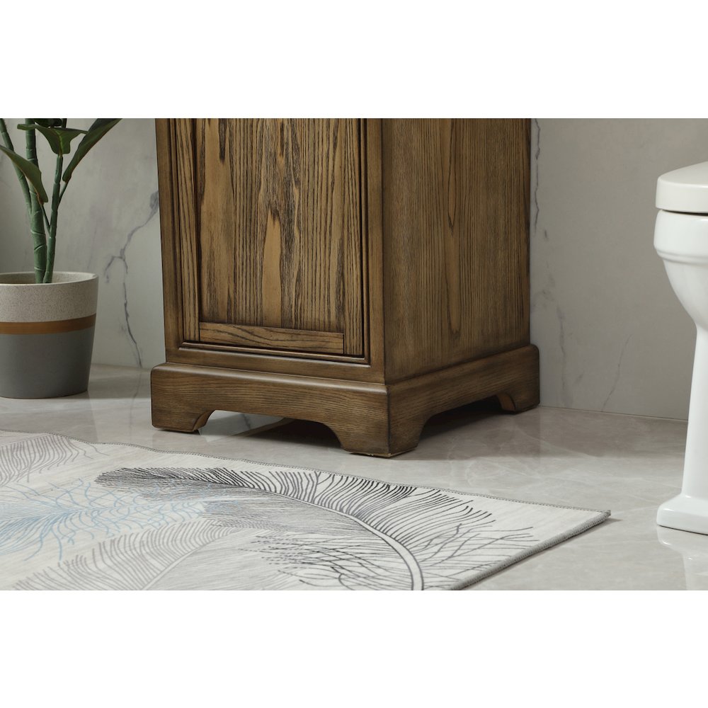 19 inch Single bathroom vanity in driftwood
