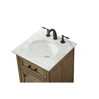 19 inch Single bathroom vanity in driftwood