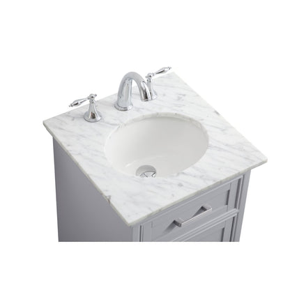 19 in. Single Bathroom Vanity set in light grey