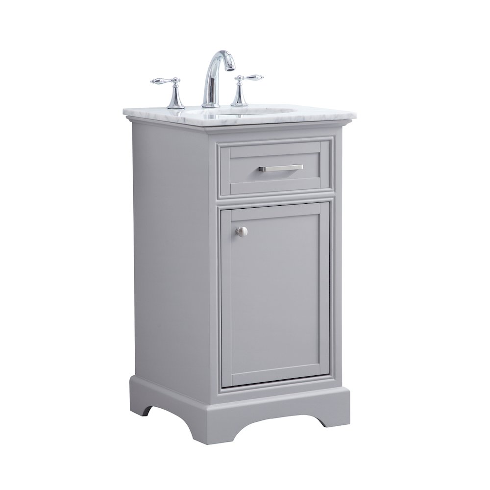 19 in. Single Bathroom Vanity set in light grey