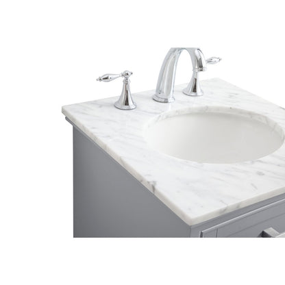 19 in. Single Bathroom Vanity set in light grey