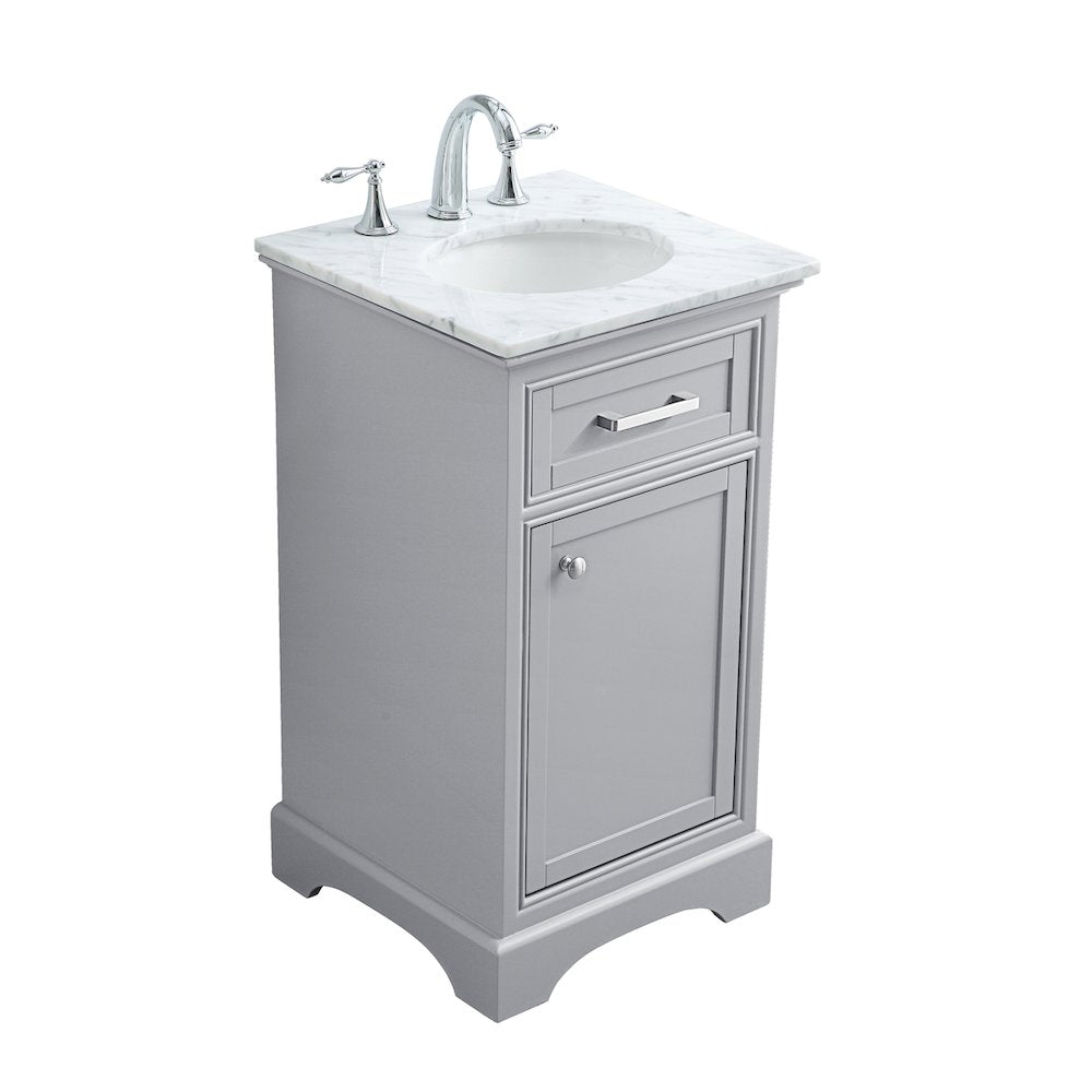 19 in. Single Bathroom Vanity set in light grey