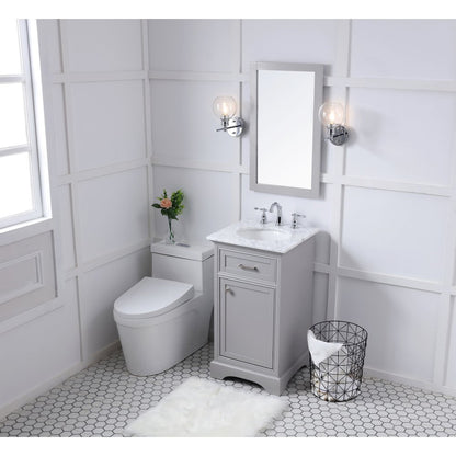 19 in. Single Bathroom Vanity set in light grey