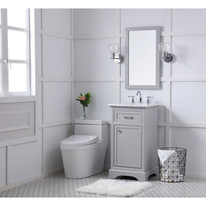 19 in. Single Bathroom Vanity set in light grey