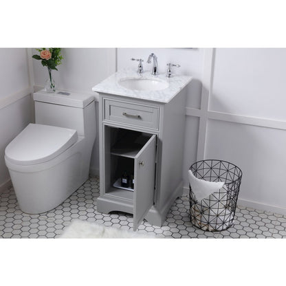 19 in. Single Bathroom Vanity set in light grey