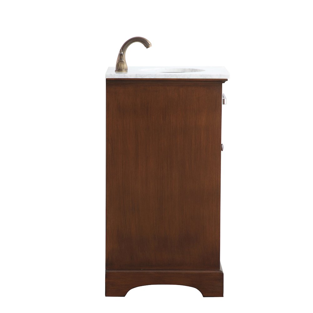 19 in. Single Bathroom Vanity set in teak