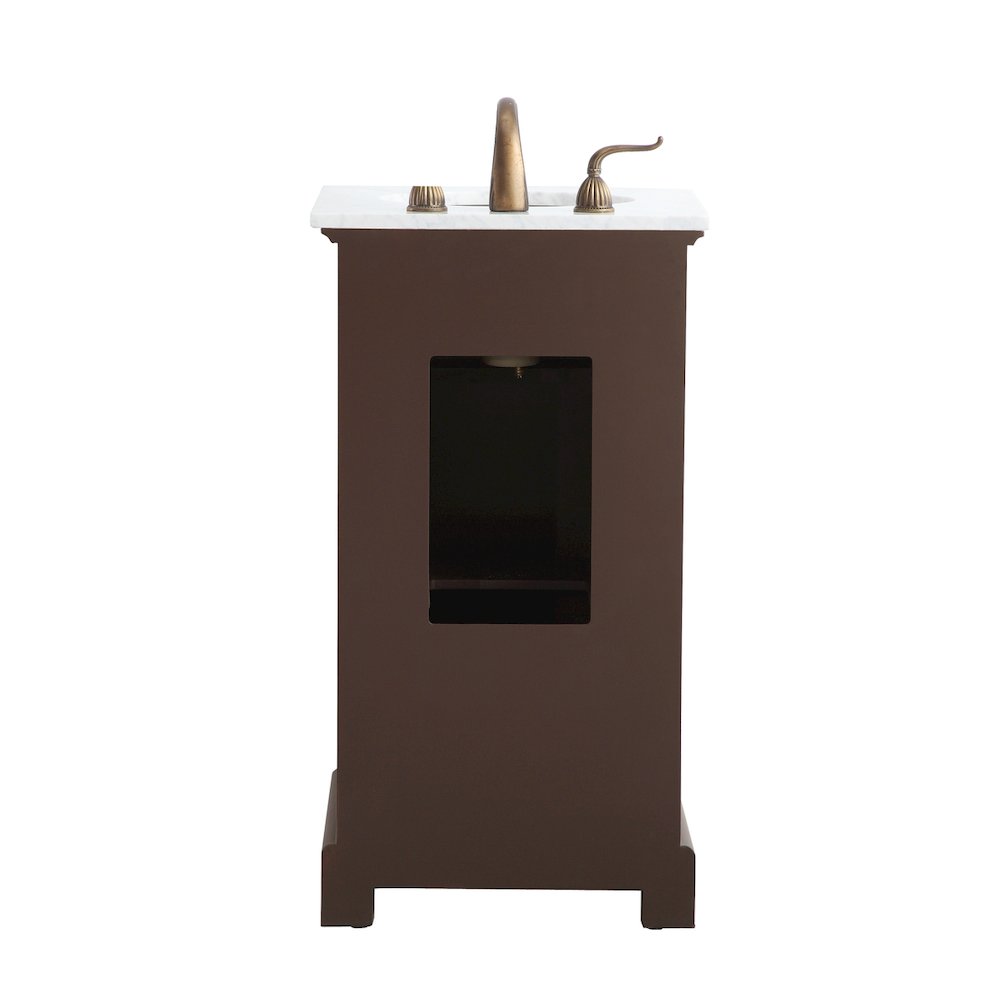 19 in. Single Bathroom Vanity set in teak