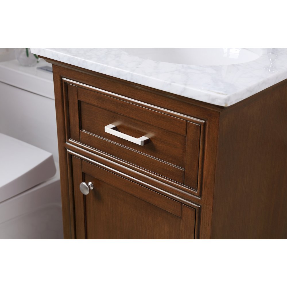19 in. Single Bathroom Vanity set in teak