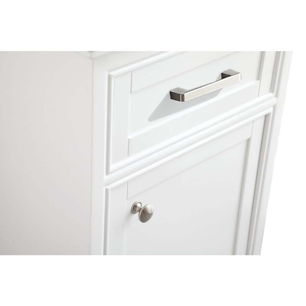 19 in. Single Bathroom Vanity set in white
