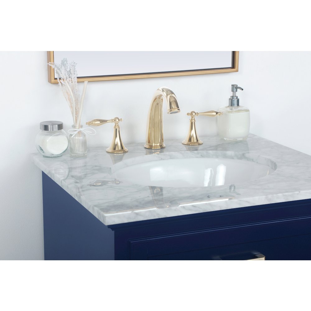 24 inch Single bathroom vanity in Blue