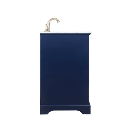24 inch Single bathroom vanity in Blue
