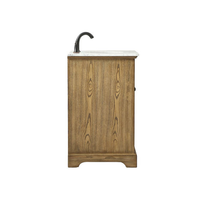 24 inch Single bathroom vanity in driftwood