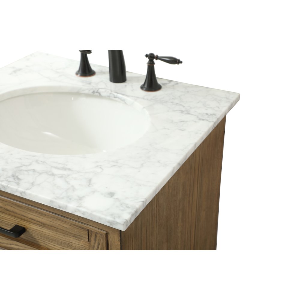 24 inch Single bathroom vanity in driftwood