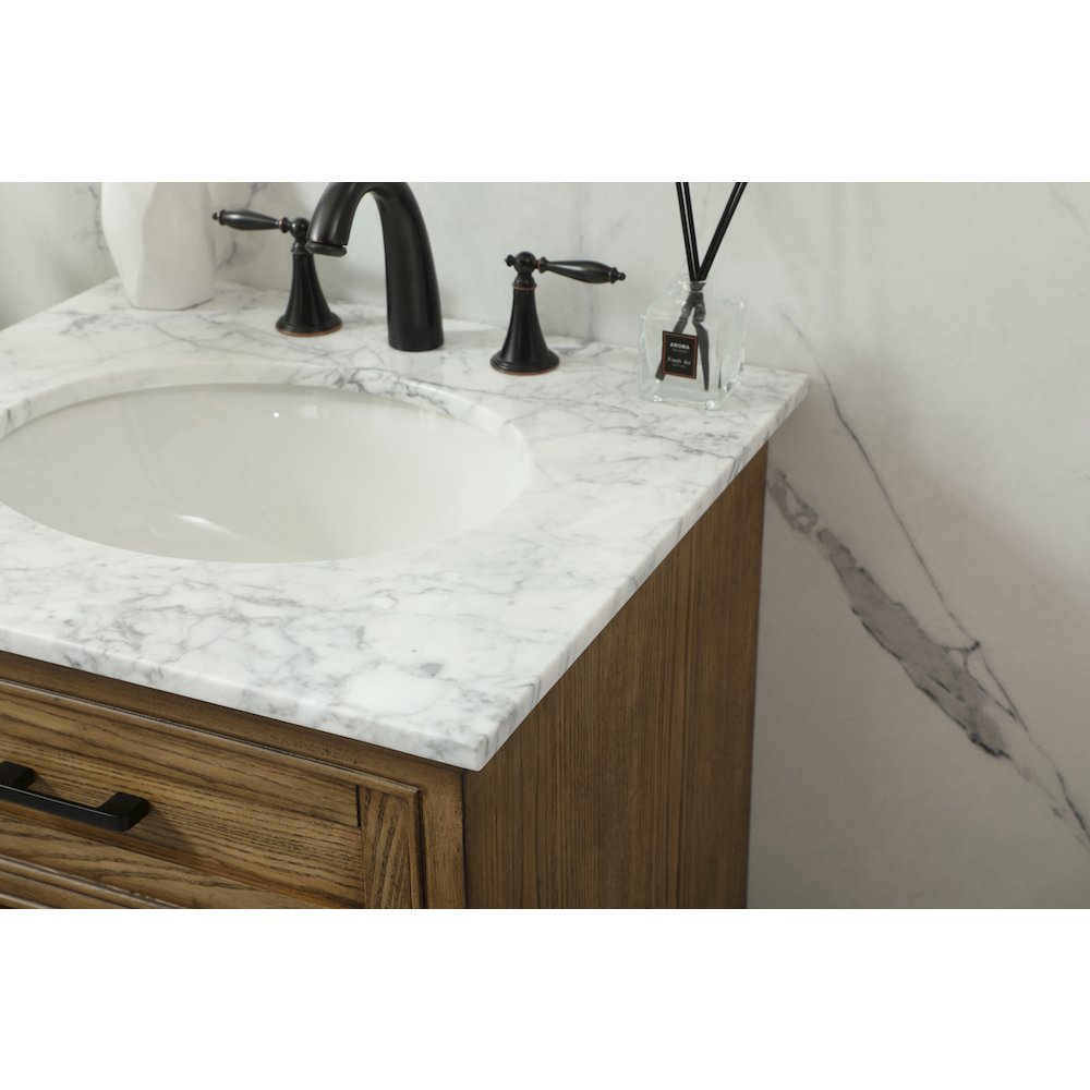 24 inch Single bathroom vanity in driftwood