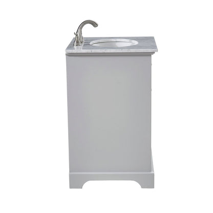 24 In. Single Bathroom Vanity Set In Light Grey