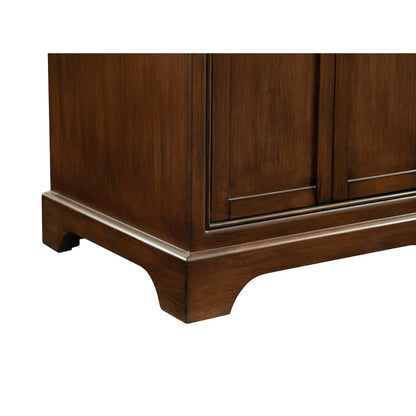 24 In. Single Bathroom Vanity Set In Teak