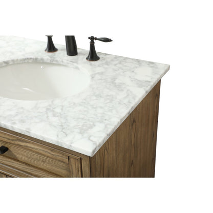 30 inch Single bathroom vanity in driftwood