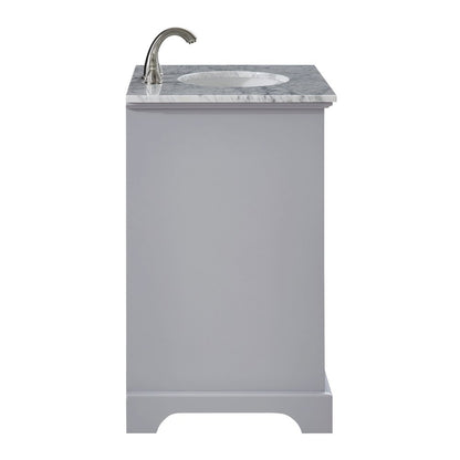 30 In. Single Bathroom Vanity Set In Light Grey