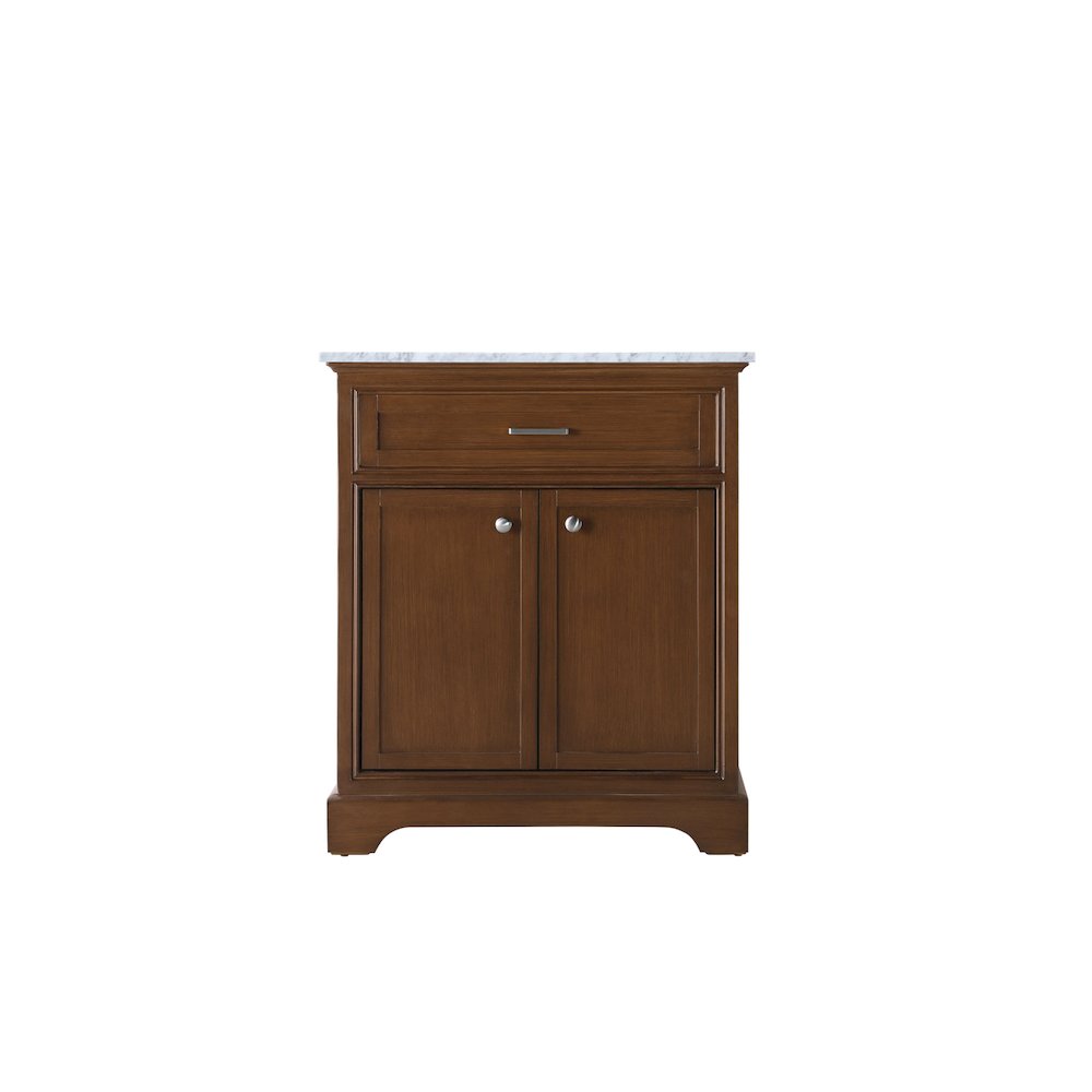 30 In. Single Bathroom Vanity Set In Teak