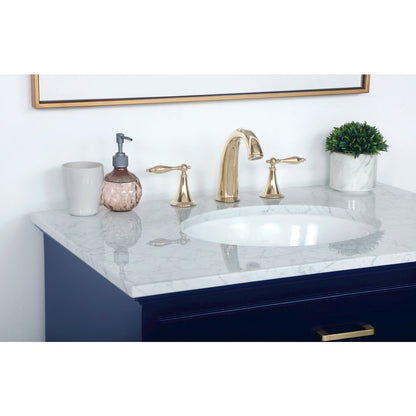 32 inch Single bathroom vanity in Blue