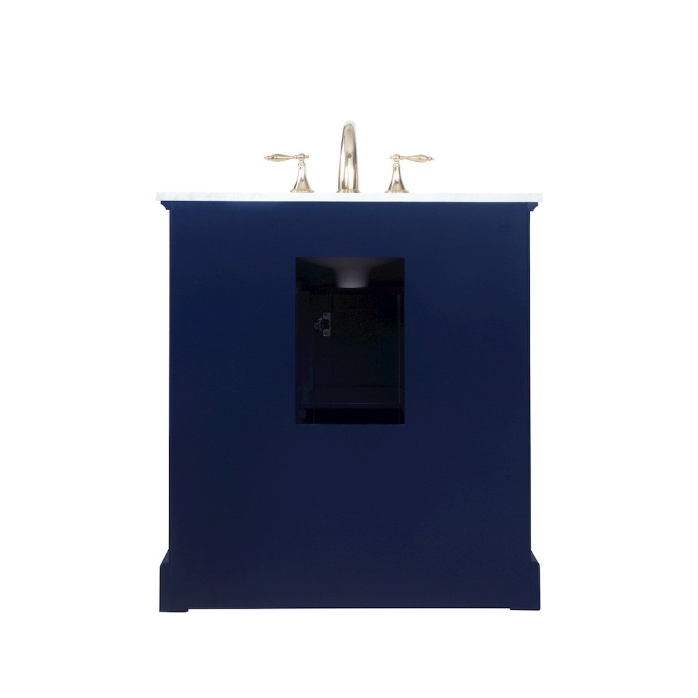 32 inch Single bathroom vanity in Blue