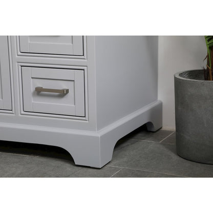 32 inch Single bathroom vanity in grey
