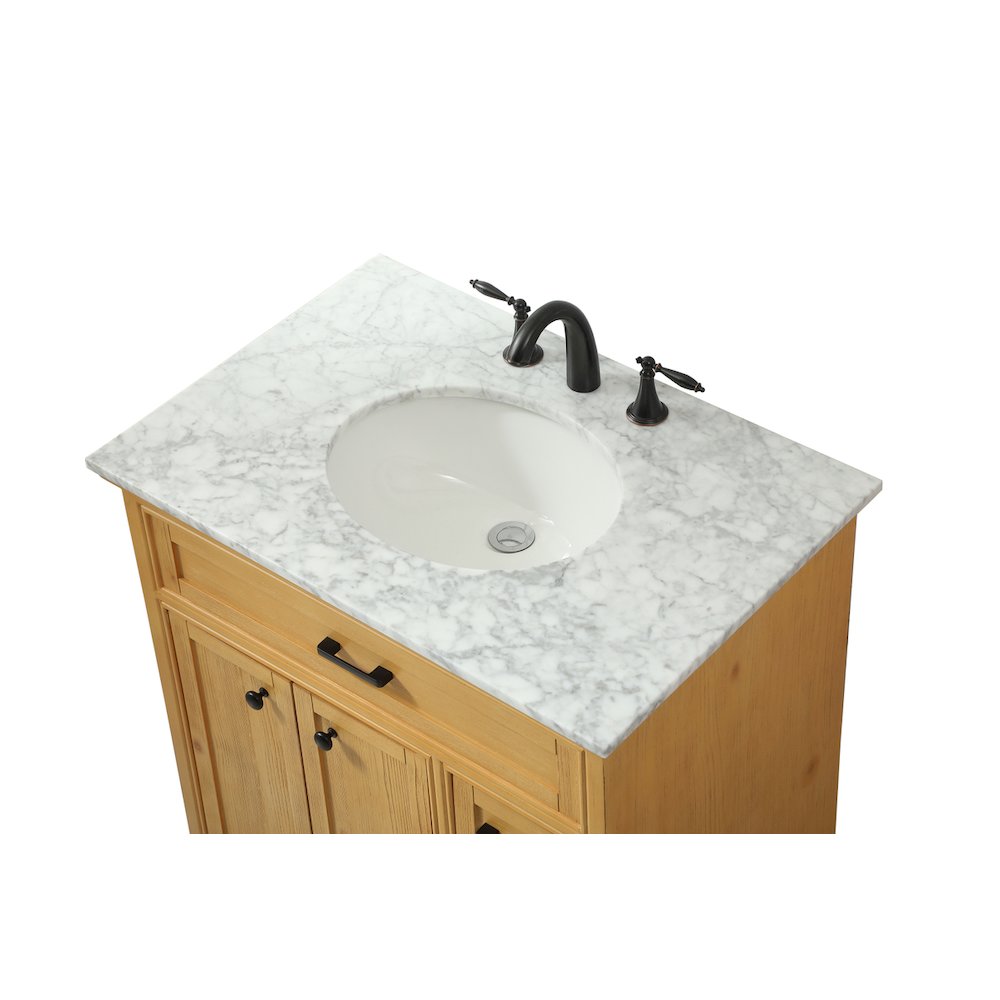 32 inch Single bathroom vanity in natural wood